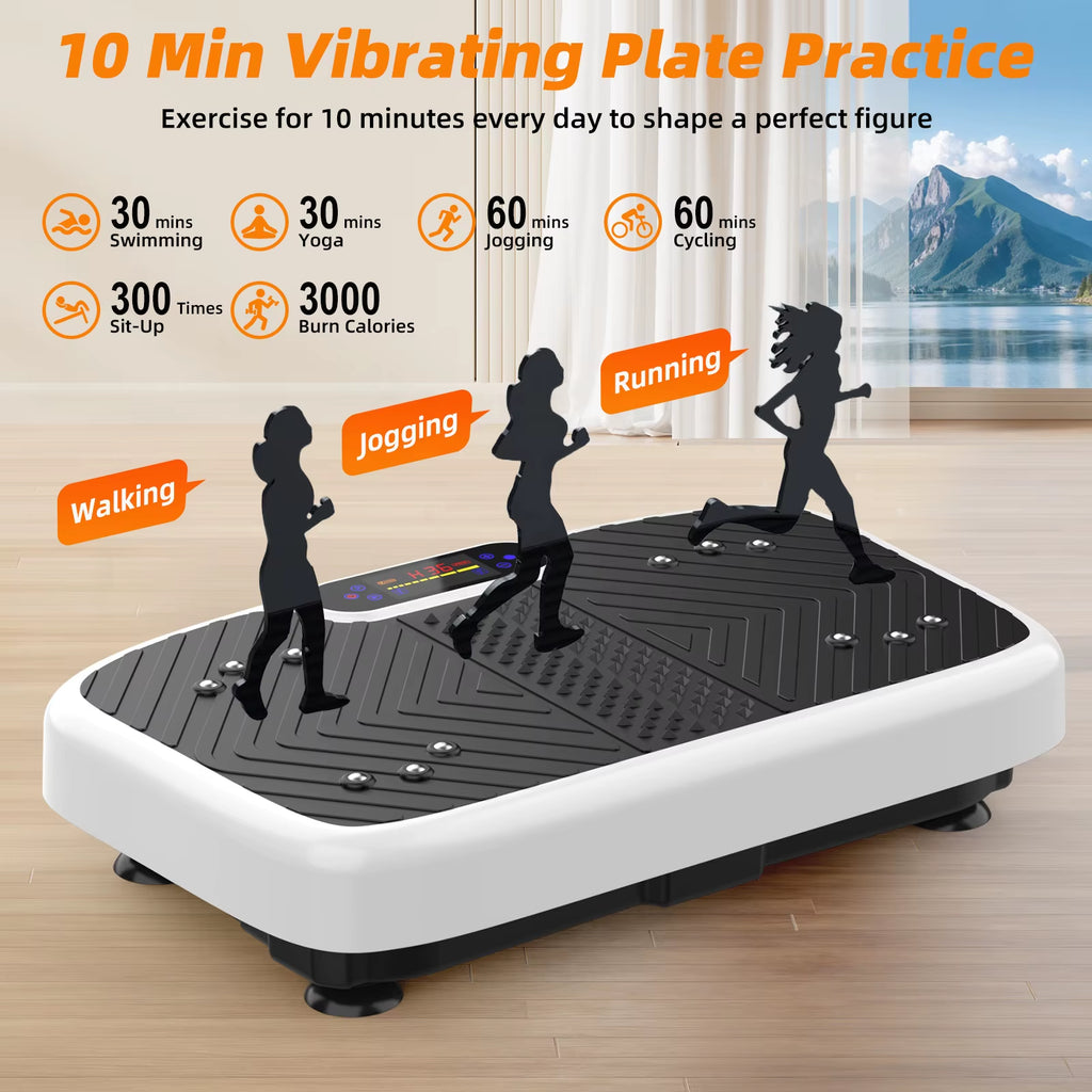 199 Levels Easy Fat Burning Daily Life Body Slimming Whole Body Vibration Plate Machine Massage Vibration Vertical Home Use